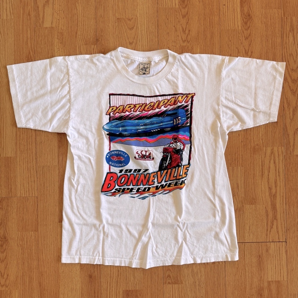Vintage 1997 Bonneville Speedweek T shirt - SZ L single stitch